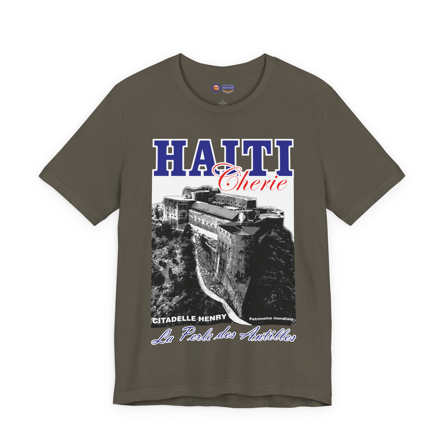 Citadelle Henry, Haiti Cherie -motivational, Unisex Jersey Short Sleeve Tee