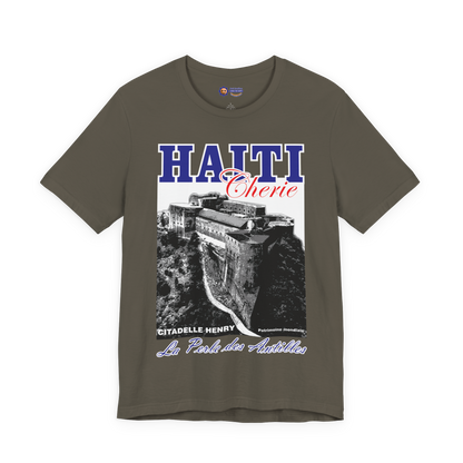 Citadelle Henry, Haiti Cherie -motivational, Unisex Jersey Short Sleeve Tee